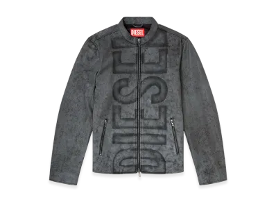 Diesel L-Evert-A Leather Jacket "Grey"