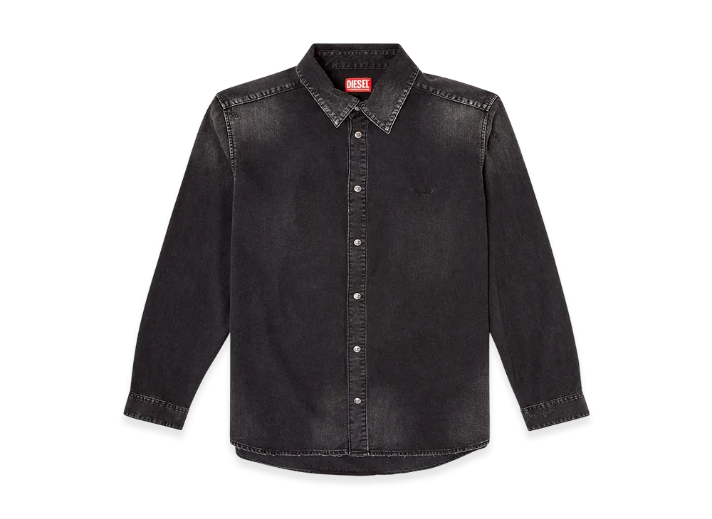 Diesel D-Simply Long-sleeve denim shirt "Black"