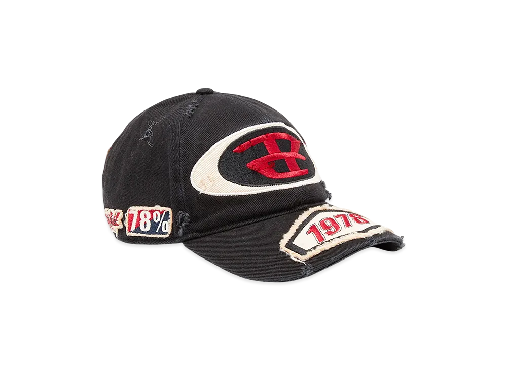 Diesel C-Braff Baseball cap with embroidered patches "Black"