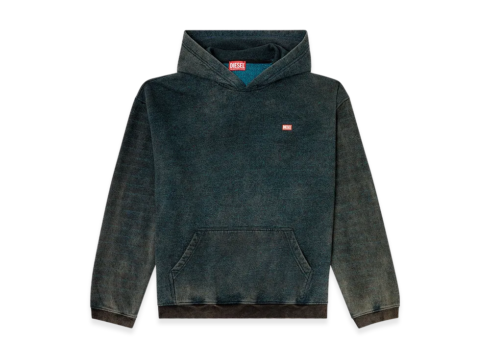 Diesel S-Kai Pullover Hoodie "Black/Blue"