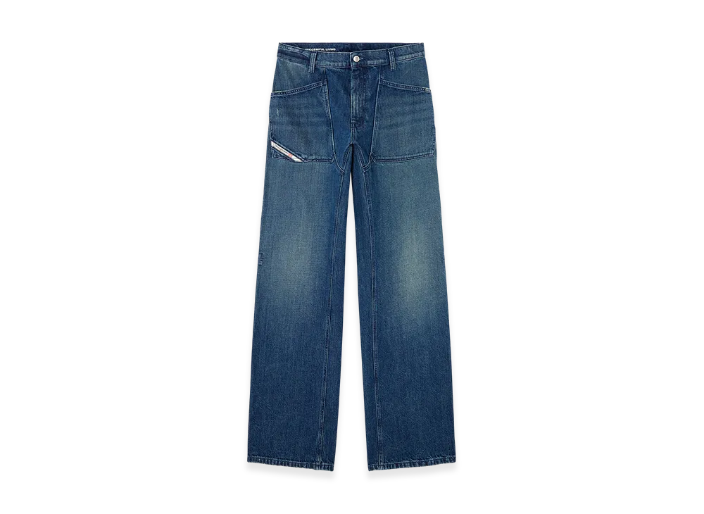 Diesel Relaxed Jeans D-Zeta 0dbds "Dark Blue"