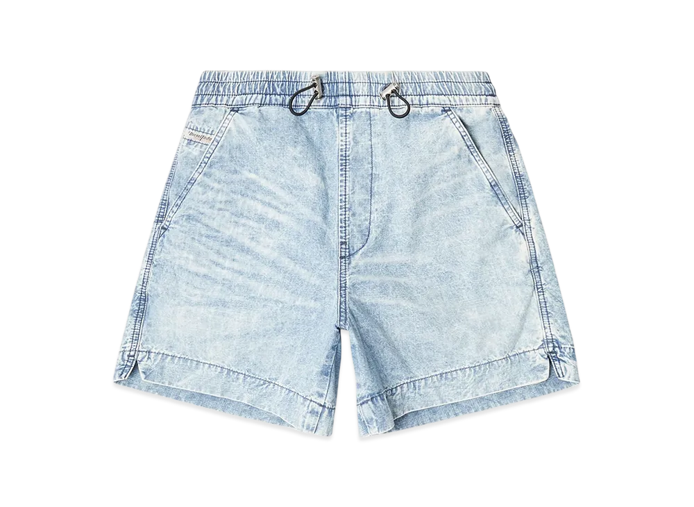 Diesel D-Tenni-S Shorts in marbled denim "Light Blue"