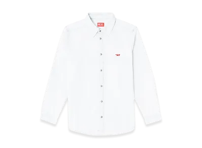 Diesel D-Simply Shirt in bleach-effect denim "Light Blue"