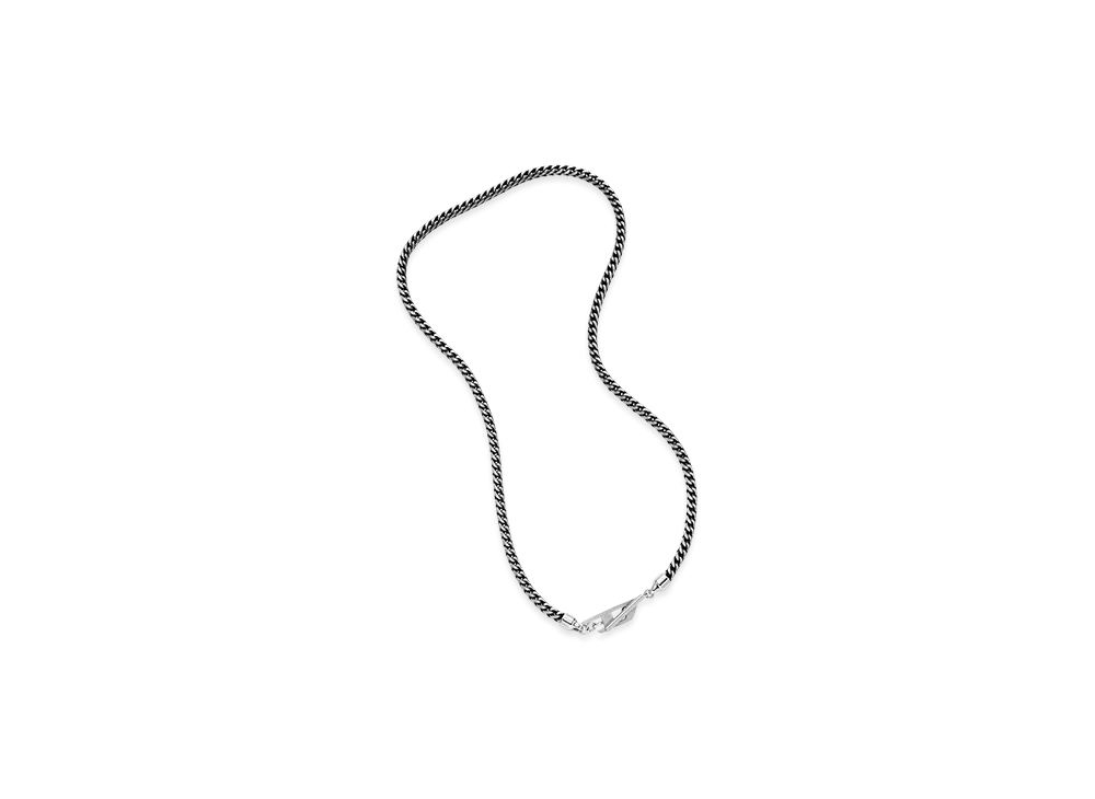 Diesel Dx1552040 Jewel Stainless Steel Chain Necklace "Silver/Black"