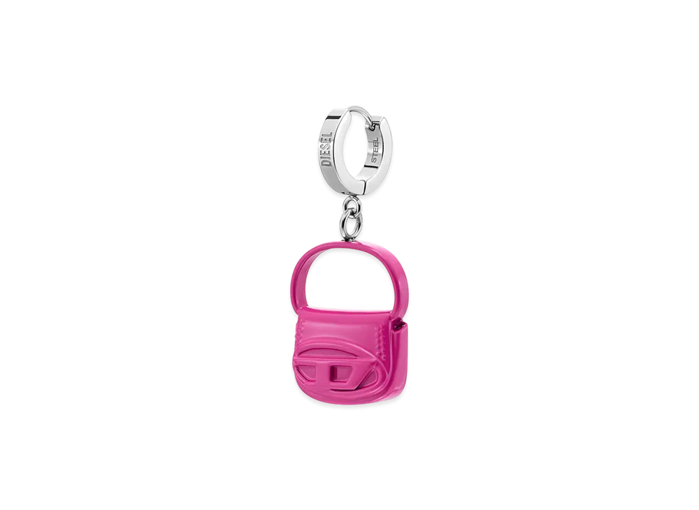Diesel Dx1528 Jewel Single Earring "Pink/White"