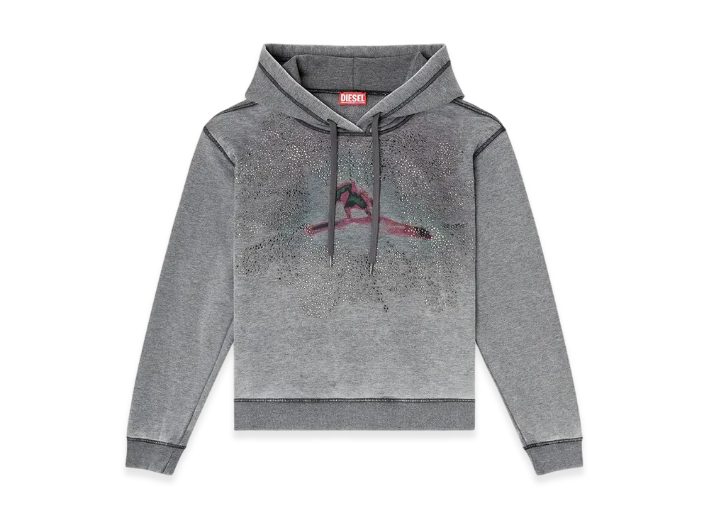 Diesel F-Normy-Hood-S1 Pullover Hoodie "Grey"