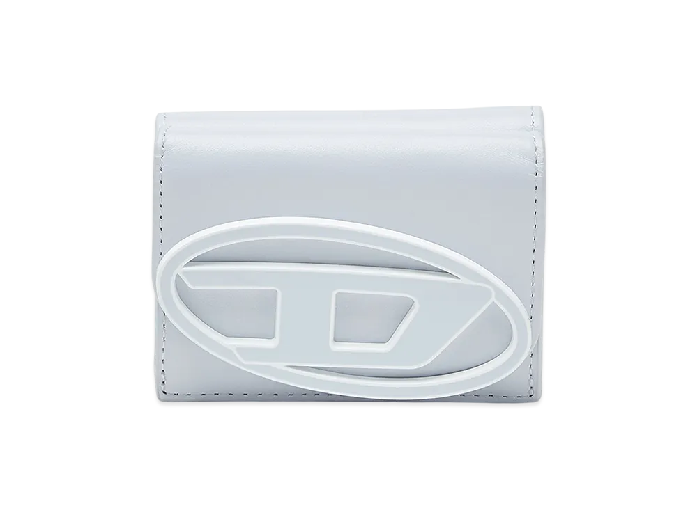 Diesel 1dr Tri Fold Coin XS Ii Wallet In Pastel Leather "Light Blue"