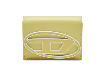 Diesel 1dr Tri Fold Coin XS Ii Wallet In Pastel Leather "Yellow"