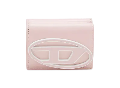 Diesel 1dr Tri Fold Coin XS Ii Wallet In Pastel Leather "Pink/White"