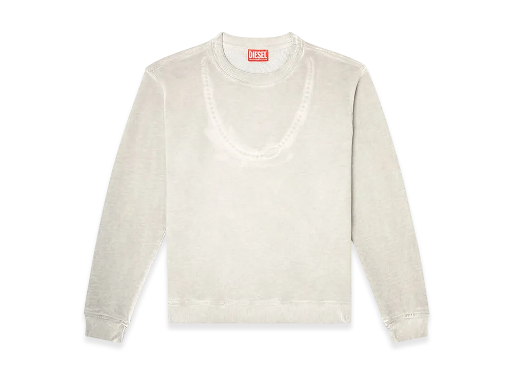 Diesel F-Normy-S2 Pullover Sweatshirt "Light Grey"