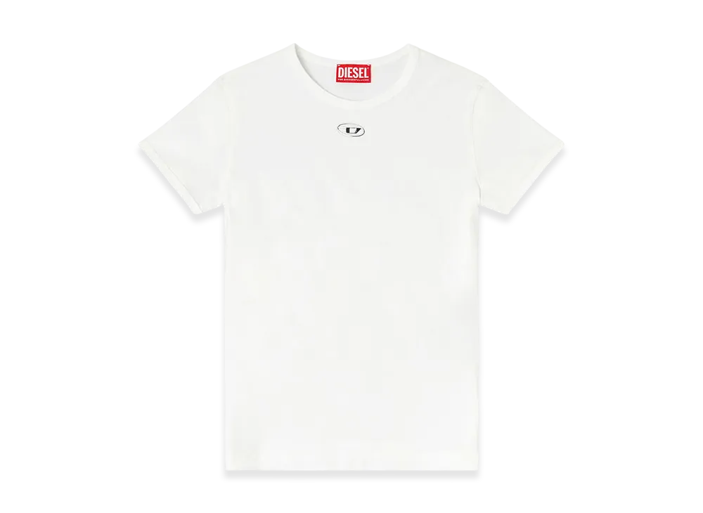 Diesel T-Uncutieslong-Od Short Sleeve Top "White"