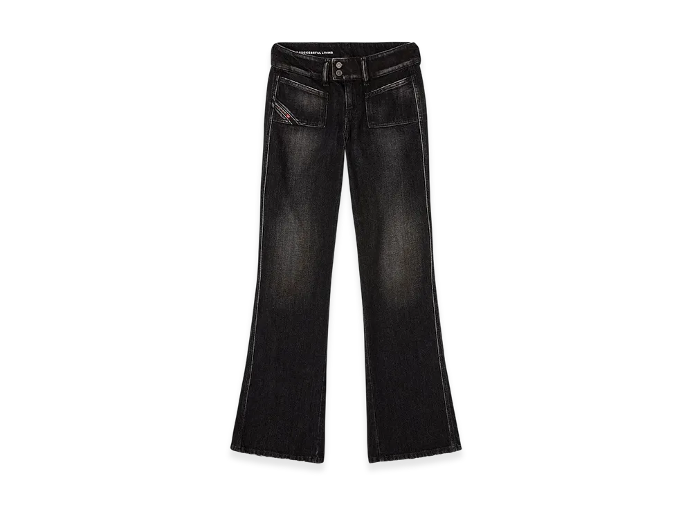 Diesel Bootcut Jeans D-Hush 09n50 "Black/Dark Grey"