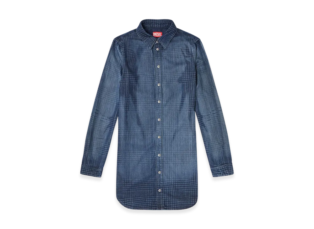Diesel De-Eazy Dress-S Denim Shirt Dress "Blue"