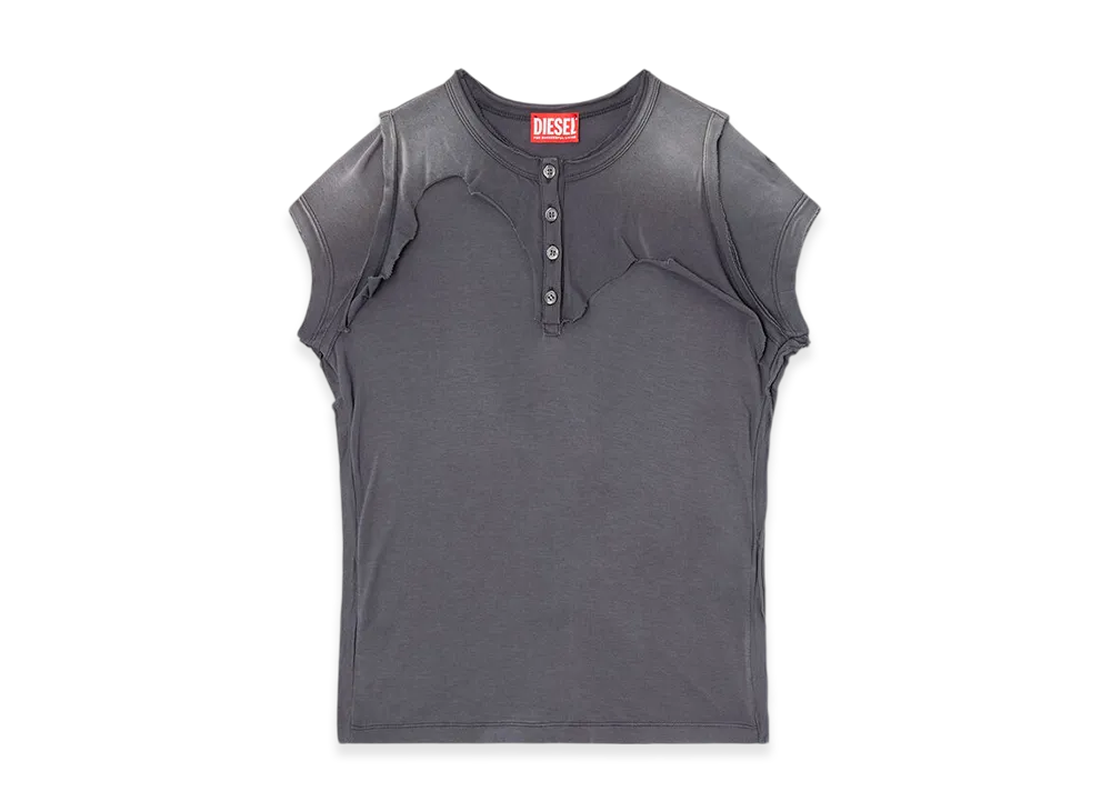Diesel T-Unrawy Short Sleeve Top "Grey"