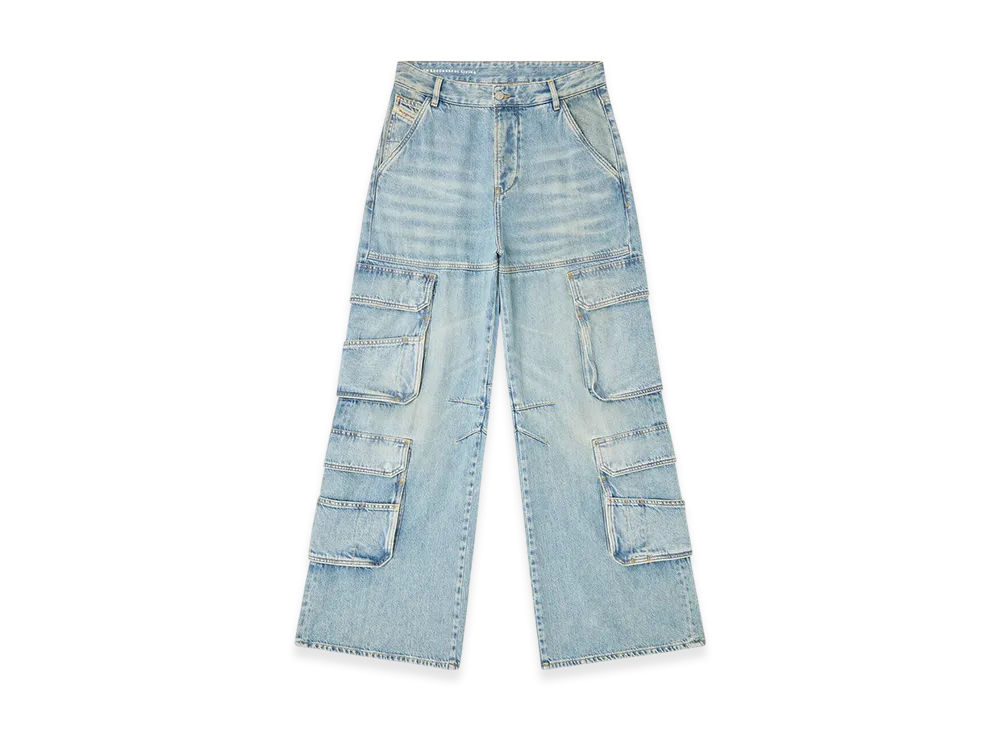 Diesel Relaxed Jeans 1996 D-Sire 0dbcx "Light Blue"