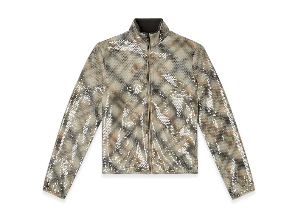 Diesel F-Erequins Zip-Up Sweatshirt "Beige/Grey"