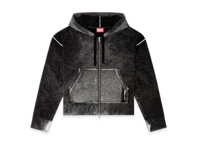 Diesel M-Hermine Knit Hoodie "Black/Grey"