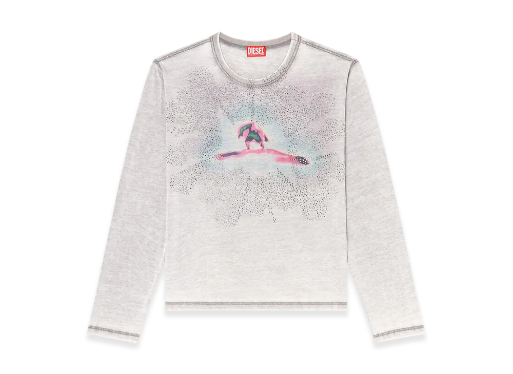 Diesel T-Normy-Ls Long Sleeve T-Shirt "Grey"
