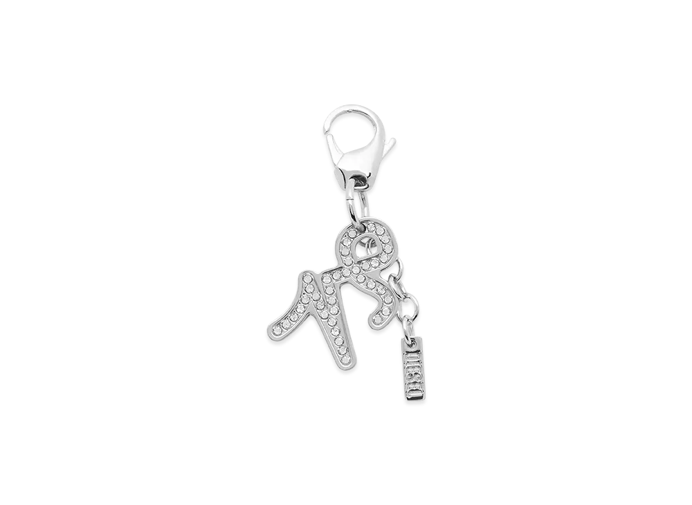 Diesel Charm Capricorn Metal Charm With Rhinestones "Silver"