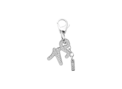 Diesel Charm Capricorn Metal Charm With Rhinestones "Silver"