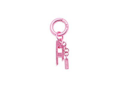 Diesel Charm-D With Rhinestone D Charm "Pink/White"