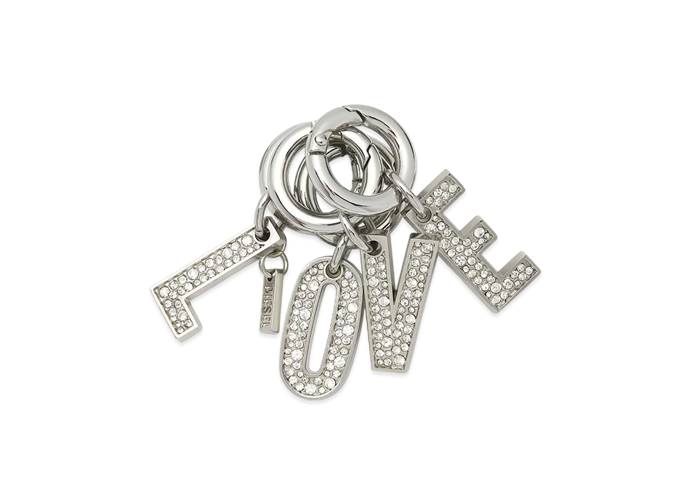 Diesel Charm-Love Lettering "Silver"