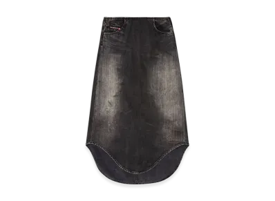 Diesel De-Plumy-S Denim Midi Skirt With Shadow Effect "Black"
