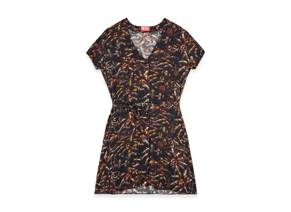 Diesel D-Ollish Short Sleeve Dress "Black"