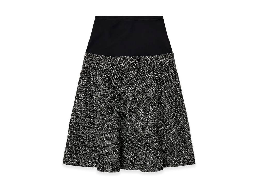 Diesel O-Grace Boucle Skirt With Stretch Waist "Black"