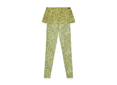 Diesel P-Hour-Mix Boucle Skirt With Lycra Leggings "Green"