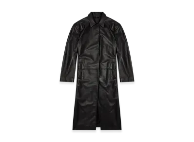 Diesel L-Ancelot Leather Coat "Black"
