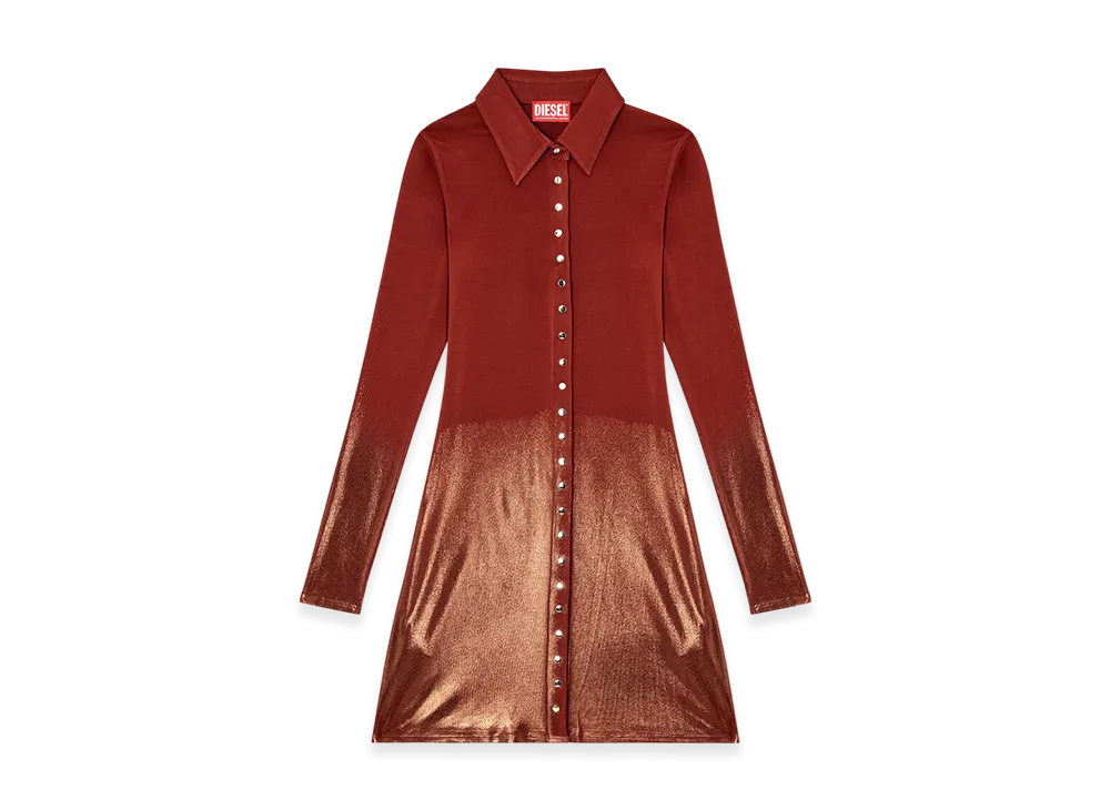Diesel D-Pol Long Sleeve Dress "Brown"