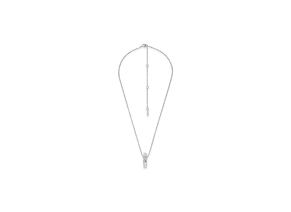 Diesel Dl1367040 Sterling Silver Pendant Necklace "Silver"