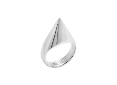 Diesel Dx1641040 Stainless Steel Spike Band Ring "Silver"