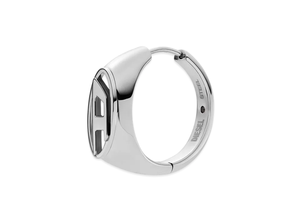 Diesel Dx1642040 Stainless Steel Hoop Earring "Silver"