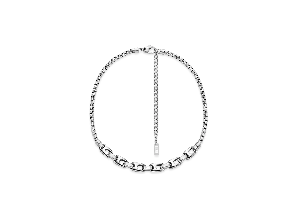 Diesel Dx1650040 Stainless Steel Chain Necklace "Silver"