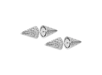 Diesel Dx1658040 Silver-Tone Brass Stud Earrings "Silver"