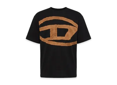 Diesel Bleached Oval D Crewneck S/S T-Shirt "Black"
