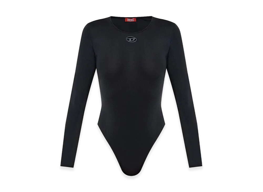 Diesel Women's Long-Sleeve Bodysuit "Black"