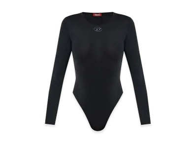 Diesel Women's Long-Sleeve Bodysuit "Black"