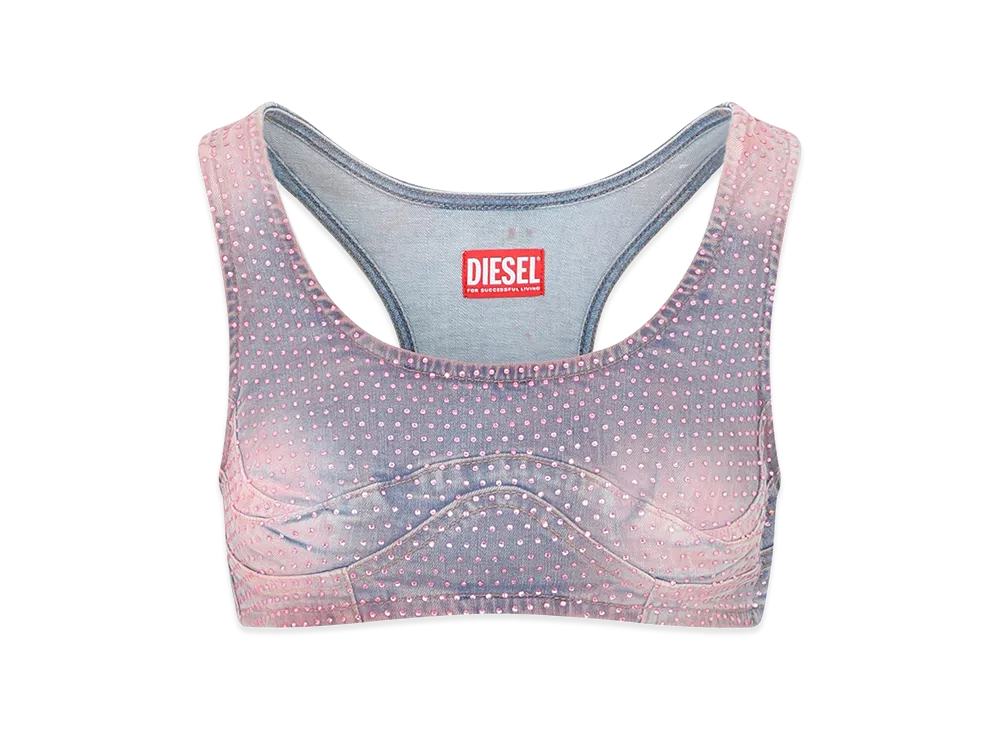 Diesel Women's De-Toppy-Fsd Top "Blue"