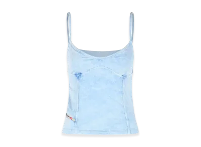 Diesel Women's Ony Stretch Cotton Tank Top "Light Blue"