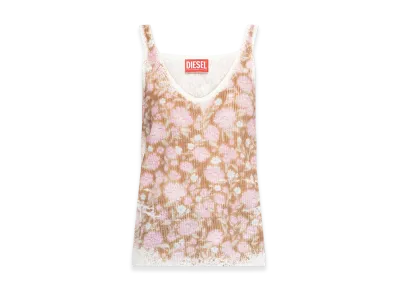 Diesel Women's `M-Blommin` Knitwear Top "Light Brown"