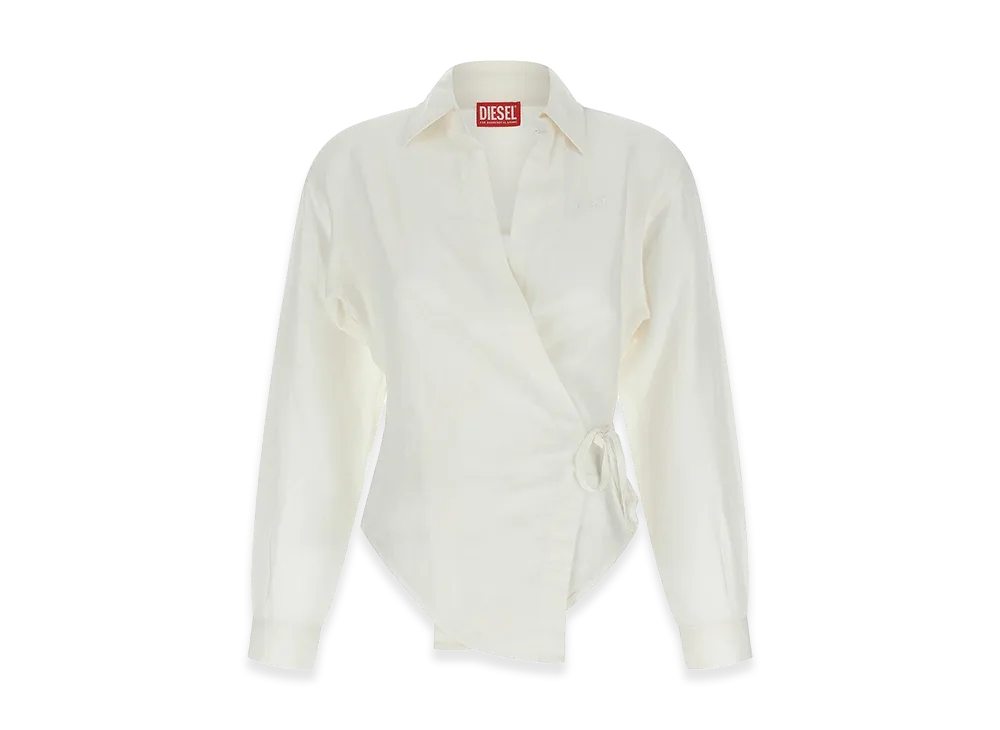 Diesel Women's C-Delphos-S3 Shirt "Gray"