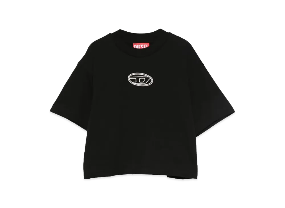 Diesel Women's Cotton T-Shirt With Logo "Black"