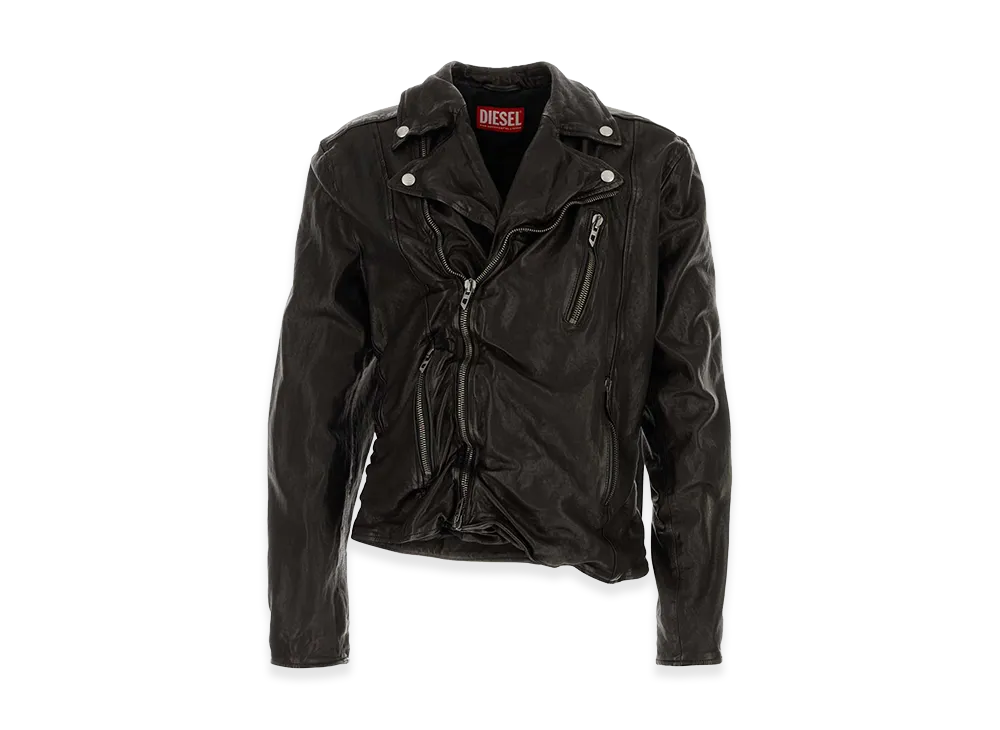 Diesel Leather Jacket "Black"
