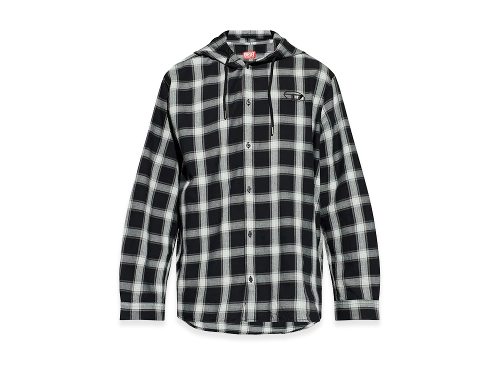 Diesel Check S-Ix-Ajfi Check Shirt "Black"