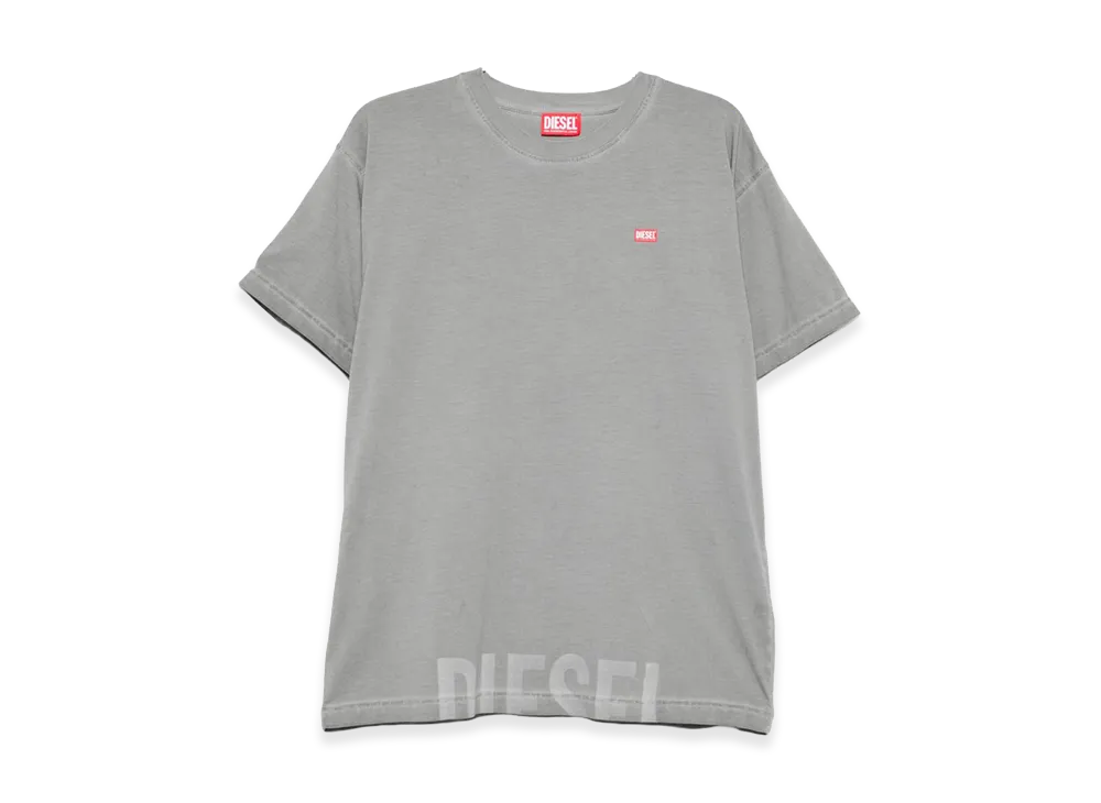 Diesel T-Norm-T7 Logo-Detail T-Shirt In "Gray"