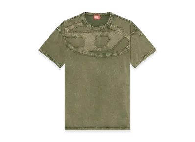 Diesel T-Shirt Made Of Cotton "Green"