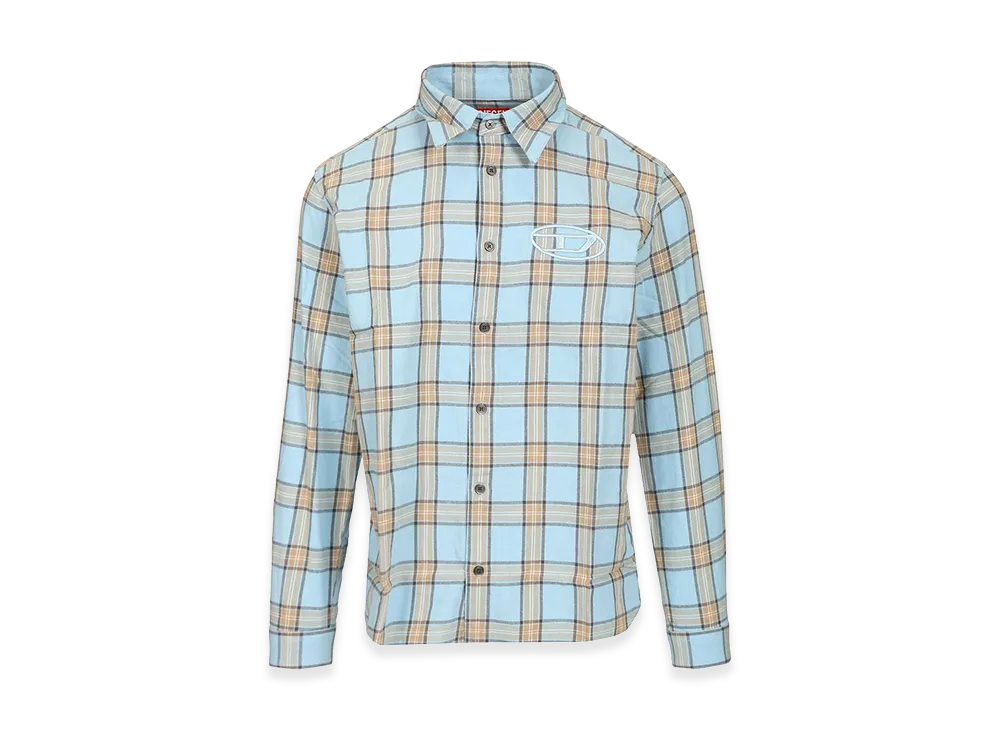 Diesel Tartan Shirt "Light Blue"